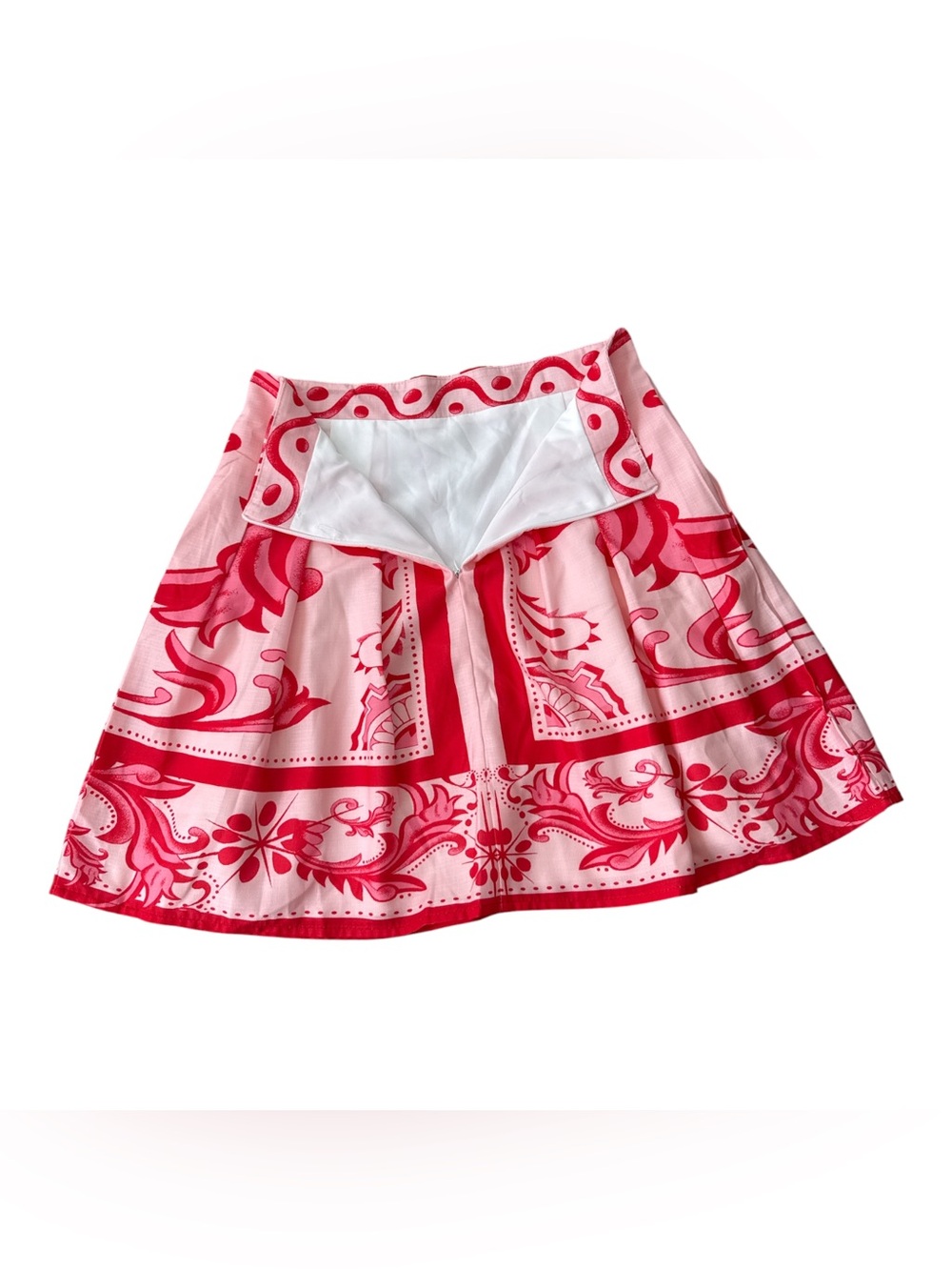 No Brand Printed Linen Blend lined with Pockets Skirt - Picture 4 of 7